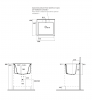 Kerasan 9165K6 AQUADOM szafka 60X50 ROVERE CHIARO